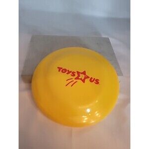 Vintage Flyer 7" Yellow Plastic TOYS "R" US Flying Disc Toy Advertising